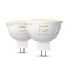 Philips Hue set of 2 LED GU5.3 6.3 watt 2000-6500 Kelvin 400 lumen