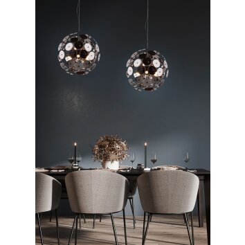 Trio DISCALGO Pendant Light black, 6-light sources