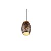 Reality BIDAR Pendant Light gold, Ecru, black, 1-light source