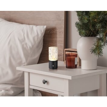 Globo LUNKI Table lamp LED black, 1-light source