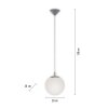 Paul Neuhaus BOLO Pendant Light silver, 1-light source