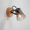 JUST LIGHT GERDA LANGSTRÖM Wall Light Ecru, black, 1-light source