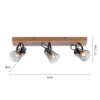 JUST LIGHT GERDA LANGSTRÖM Ceiling Light Ecru, black, 3-light sources