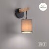 JUST LIGHT GERDA TRIBU Wall Light Ecru, black, 1-light source