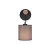 JUST LIGHT GERDA TRIBU Wall Light Ecru, black, 1-light source