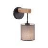 JUST LIGHT GERDA TRIBU Wall Light Ecru, black, 1-light source