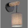 Leuchten-Direkt GREEN TRIBU Wall Light Ecru, black, 1-light source