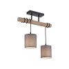 JUST LIGHT GERDA TRIBU Ceiling Light Ecru, black, 2-light sources