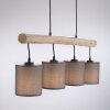 JUST LIGHT GERDA TRIBU Pendant Light Ecru, black, 4-light sources