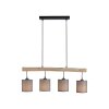 Leuchten-Direkt GREEN TRIBU Pendant Light Ecru, black, 4-light sources