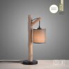 Leuchten-Direkt GREEN TRIBU Table lamp Ecru, black, 1-light source