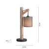 Leuchten-Direkt GREEN TRIBU Table lamp Ecru, black, 1-light source
