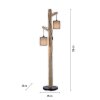 Leuchten-Direkt GREEN TRIBU Floor Lamp Ecru, black, 2-light sources
