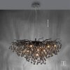 Paul Neuhaus ICICLE chandelier black, 10-light sources