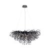 Paul Neuhaus ICICLE chandelier black, 10-light sources