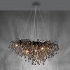 Paul Neuhaus ICICLE chandelier black, 10-light sources