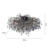 Paul Neuhaus ICICLE Ceiling Light black, 14-light sources
