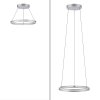 Paul Neuhaus PURE E-LOOP Pendant Light LED silver, 2-light sources, Remote control