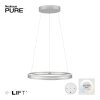 Paul Neuhaus PURE E-LOOP Pendant Light LED silver, 2-light sources, Remote control