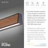 Paul Neuhaus PURE E-MOTION Pendant Light LED Wood like finish, black, 1-light source, Remote control