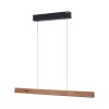 Paul Neuhaus PURE E-MOTION Pendant Light LED Wood like finish, black, 1-light source, Remote control