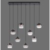 Leuchten-Direkt ZEA Pendant Light black, 8-light sources