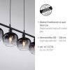 Leuchten-Direkt ZEA Pendant Light black, 4-light sources