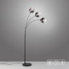 Leuchten-Direkt ZEA Floor Lamp black, 3-light sources
