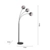 Leuchten-Direkt ZEA Floor Lamp black, 3-light sources