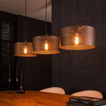MESH Pendant Light anthracite, 3-light sources