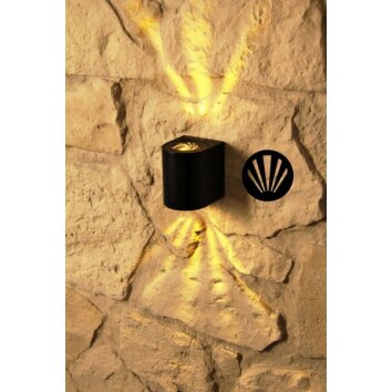 Nordlux CANTO outdoor wall light LED black, 2-light sources