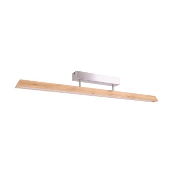 Llevallol Ceiling Light LED Ecru, matt nickel, 1-light source