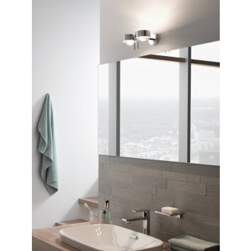 Puk Wing Twin 30 cm brushed chrome