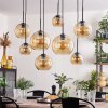 KOYOTO Pendant Light - glass Amber, clear, 8-light sources