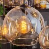 KOYOTO Pendant Light - glass Amber, clear, 8-light sources
