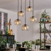 APEDO Pendant Light - glass Amber, clear, 5-light sources