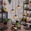 APEDO Pendant Light - glass Amber, clear, 3-light sources