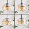 APEDO Pendant Light - glass Amber, clear, 3-light sources