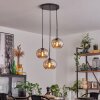 APEDO Pendant Light - glass Amber, 3-light sources