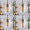 PARANE Pendant Light - glass Amber, clear, 3-light sources