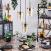 PARANE Pendant Light - glass Amber, clear, 3-light sources