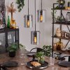 PARANE Pendant Light - glass Smoke-coloured, 3-light sources