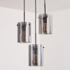 PARANE Pendant Light - glass Smoke-coloured, 3-light sources