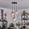 APEDO Pendant Light - glass Amber, clear, 3-light sources