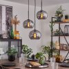 APEDO Pendant Light - glass Smoke-coloured, 3-light sources