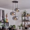 APEDO Pendant Light - glass clear, Smoke-coloured, 3-light sources