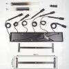CAIMITTE Pendant Light black, 6-light sources