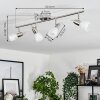 LEJSTA Ceiling Light matt nickel, 4-light sources
