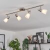 LEJSTA Ceiling Light matt nickel, 4-light sources
