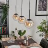 GASTOR Pendant Light - glass Amber, clear, 3-light sources